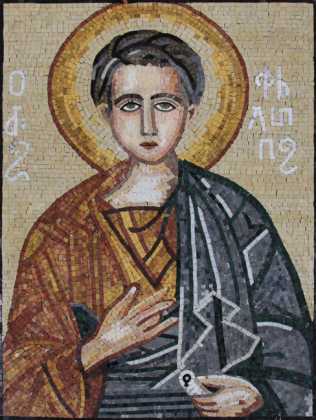 Saint Thomas the Apostle Byzantine Religious Mosaic